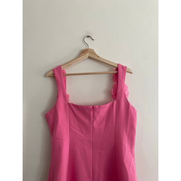 ELLIATT Trompe Hot Pink 3D Floral Mini Dress Size XL - Picture 7 of 9